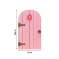 thumbnail image 6 of Ruanlalo Fairy Door Realistic Clear Color Wooden Garden Fairy Gnome Elf Miniature Figurine Door for Yard, 6 of 6
