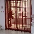 thumbnail image 3 of (Clearance) pdqouc Extra Wide Pure Color Sheer Curtains for Living Room, Patio Door Curtain for Sliding Door, Sheer Voile Rod Pocket Room Divider Curtains,Tulle Backdrop Curtain Drapes 1 Panel, 3 of 5