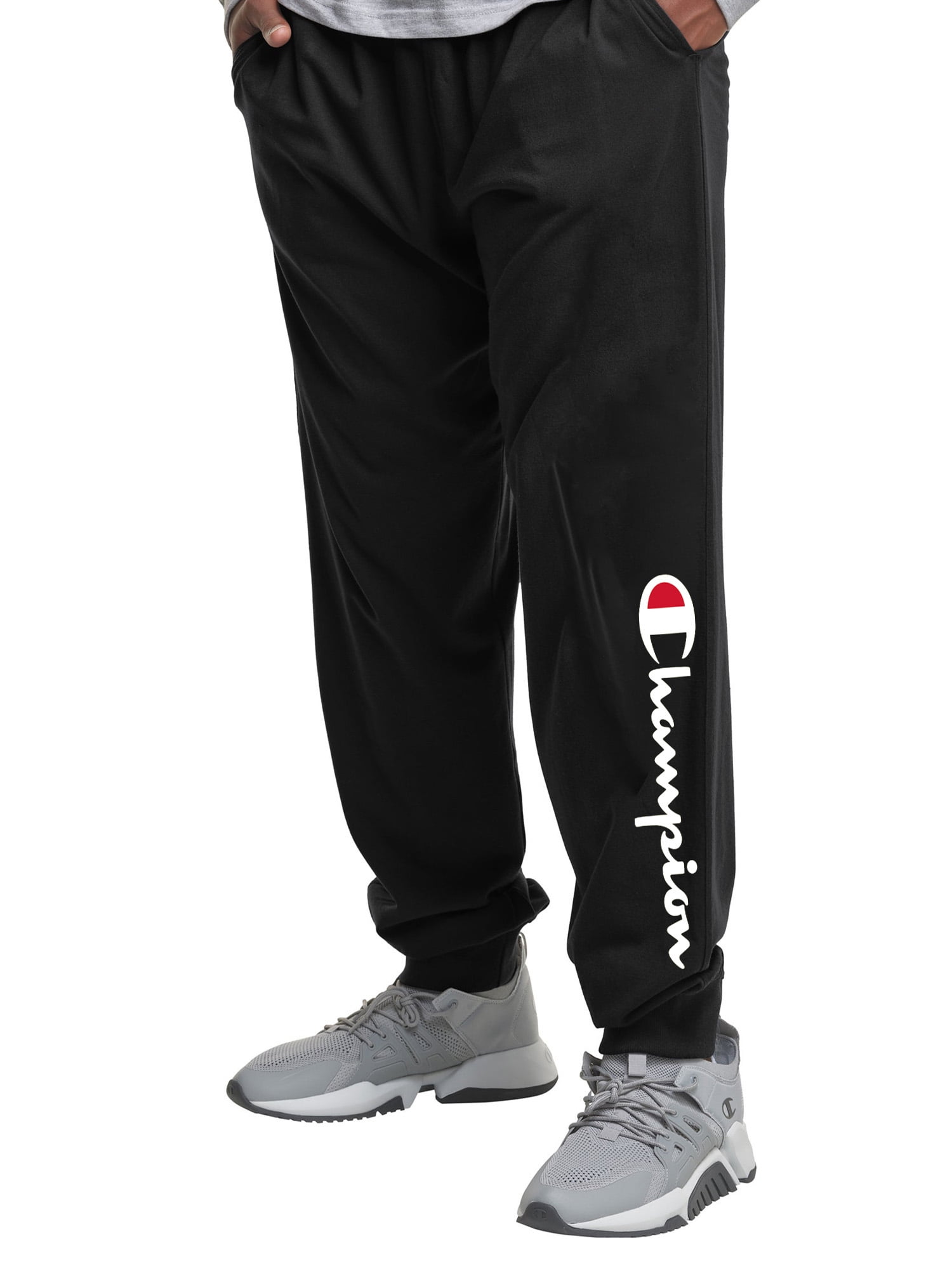 Champion Sweatpants Men's Fleece Big & Tall athletic fit Breathable Pockets Draw 