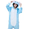 thumbnail image 1 of Pyjama d'Hiver Familial une Pièce Zebra avec Deux Oreilles Rondes Roses Polyester Chaud Ajusté et Confortable Vêtements de Nuit Cosplay RWJDXD, 1 of 6