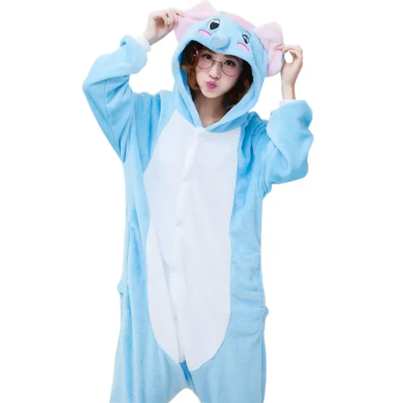 Winter Flannel Warm Pajamas Suit Panda Animal One Piece Sleepwear Onesies Women Men Unisex Adult Flannel Nightie Jumpsuits