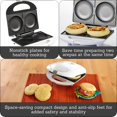 thumbnail image 2 of Imusa Usa Gau-80345 2-Slot Electric Nonstick Arepa Maker (760 W), White, 2 of 8
