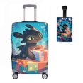thumbnail image 2 of How to Train Y×our Dra×gon Luggage cover accessory kit, luggage tag, comfort luggage handle wrap, washable zipper closure luggage cover, 2 of 5