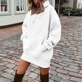 thumbnail image 2 of Tqcoqu Women's Oversized Hoodie Dress,Lightweight Drawstring Long Sleeve Hoodie Dress with Large Pocket, 2 of 7
