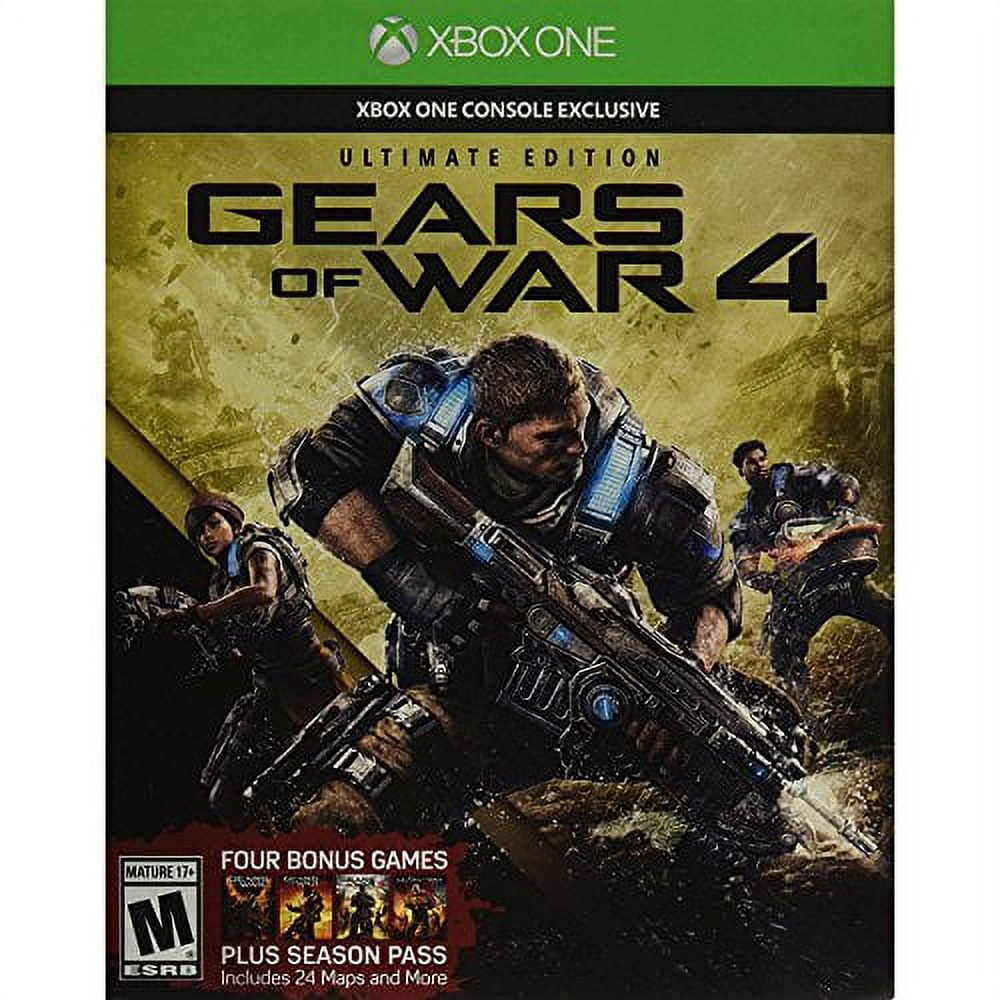  Gears of War 4: Ultimate Edition (Includes SteelBook with  Physical Disc + Season Pass + Early Access) - Xbox One : Gears of War 4 Ultimate  Edition: Video Games