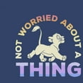 thumbnail image 2 of Boy's Lion King Simba Not Worried Bout a Thing  Pull Over Hoodie Navy Blue Heather X Large, 2 of 4