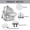 thumbnail image 4 of Dreamy Aesthetic Watercolor Butterfly Backpack - Waterproof Travel Bag with Spine-Protecting Ergonomic Design & Multiple Pockets, 4 of 5