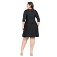 thumbnail image 6 of Plus Size Scoop Neck Fit N Flare Dress, 6 of 9