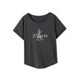 thumbnail image 4 of Camiseta para mujer Trajes de verano Ropa deportiva Camiseta con cuello redondo para vacaciones Trabajo Deportes SG, 4 of 7