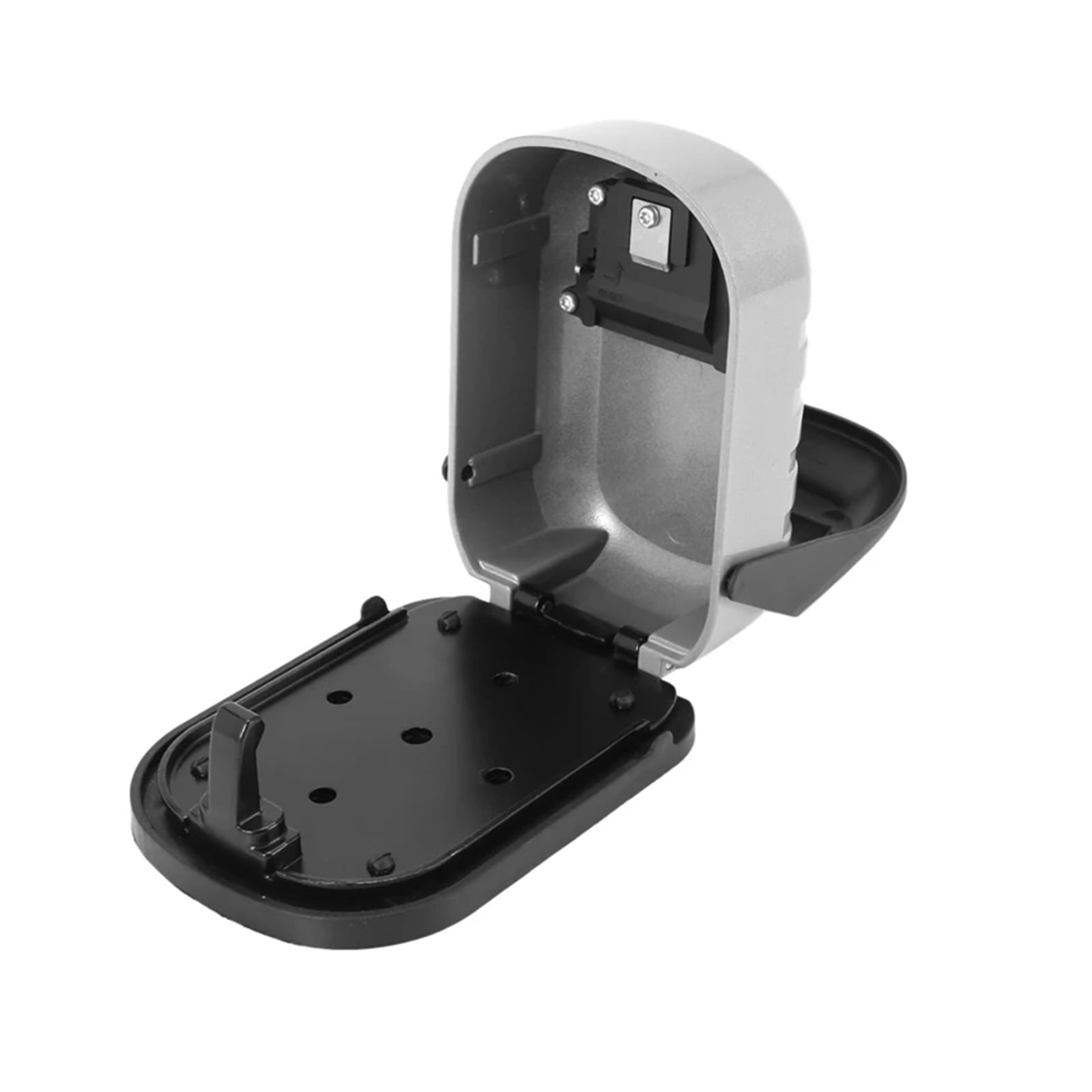 Key Lock Box Wall Mounted Aluminum Alloy Key Safe Box Key Storage Lock Box Indoor Outdoor Keys Storage Box Gray ,Fireproof Resistant Insulation