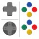 thumbnail image 2 of Juego De Tapas De Botón D-Pad Agarre Para Pulgar Controlador Joy-Con De Nintendo Switch Tapa De Joystick Tapa De Palanca Analógica Botones D-Pad Advancent EL011409-00, 2 of 5