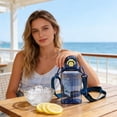 thumbnail image 3 of Plastic Cup With Lid 18 cm Tall Sports Water Bottle For Direct Drinking Fast Heat Dissipation Low Temperature Storage, 3 of 6