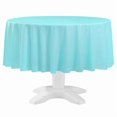 thumbnail image 3 of GRIND- Round Disposable Plastic Table Cover Waterproof Party Tableware Event Decor 6 Pc, 3 of 6