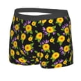 thumbnail image 5 of Goofa Daisies Flowers Printed Men's Boxer Briefs Underwear, Moisture-Wicking Underwear, Trunk,Soft and Breathable Cotton Underwear-Small, 5 of 9