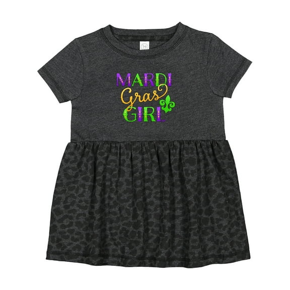 Inktastic Mardi Gras Girl Girls Baby Dress