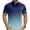 Blue, variant on Mens Cycling Jersey Cycling Shirt Short Sleeve Bike Riding Shirt, Ombre Gradient Printed Top, Rear Loading Utility Cargo Pockets, Breathable Quick Dry Bicycle Training Tee