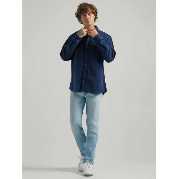 Lee Men's Slim Fit Straight Leg Premium Denim Jeans (Mason Light Wash, W34 x L32)