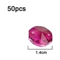 thumbnail image 2 of 14mm 50 Uds cuentas octagonales de cristal 2 agujeros DIY accesorios de cristal para decoración del hogar y boda, 2 of 5