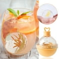 thumbnail image 3 of Fiudx Molde Esférico para Hielo, Hielera Redonda de Fabricación Propia, Fondo Suave para Desmoldar Fácilmente, Hielo de 6 Cm de Fusión Lenta, Ideal para Vino Tinto, Café, Té de Frutas, Frescura Durad, 3 of 5