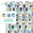 thumbnail image 4 of PiccoCasa Window Curtain Panels Set of 2 for Kids'Bedroom, 42"x63", Monster Pattern, 4 of 7