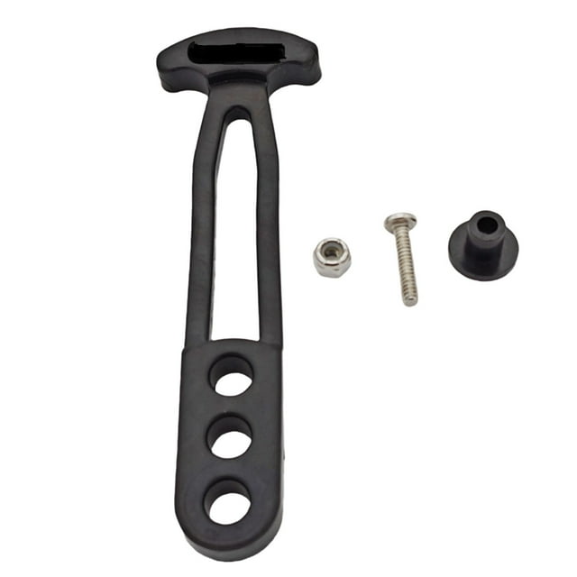3 Hole Black Rubber Pull Tie Down Straps Marine Hardware Fasteners for Boating and Yachting Applications