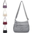 thumbnail image 1 of Solid Color Fashionable Multi-pocket Zipper Crossbody Bag, Women’s Roomy Everyday Handbag for Daily Use, 1 of 8