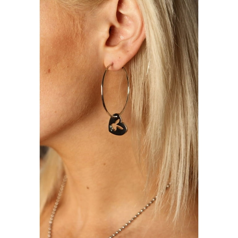 Playboy store hoop earrings