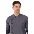 thumbnail image 4 of MONK ITALY Men's Multi-Color 3/4 Sleeve Single Breasted Chef Coat, SIZE (XS-6XL), 4 of 7
