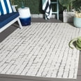 thumbnail image 2 of SAFAVIEH Cabana Tamsen Geometric Indoor/Outdoor Area Rug, Ivory/Grey, 8' x 10', 2 of 16