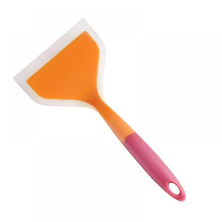 Silicone Pancakes Shovel Wide Spatula Turner Nonstick Fried Shovel Fish  Spatula Silicone Wide Flexible Turner for Nonstick Cookware Egg Cookie  Omelette 
