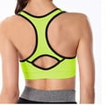 thumbnail image 4 of Plus Size Sports Bras for Women Full-Coverage Bra Feature V-Neck Balconette Bra Style W-754 Hook and Eye Closure Push Up Sports Bra Green S, 4 of 4