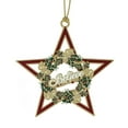 thumbnail image 2 of CheMart Star Believe Wreath Ornament, Gold/Brown, 2 of 3