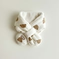 thumbnail image 5 of AWZXDE Soft Winter Kids Scarf For Boys Girls Cozy Neck Warmer With Adorable Animal Designs Windproof Thickened For Cold Weather 1-10 Years White, 5 of 5