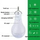thumbnail image 4 of Lámpara solar LED para exteriores, impermeable, con control remoto, temporizador, luz solar para jardín, para senderismo, camping, pesca, luces de emergencia, 4 of 5