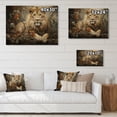 thumbnail image 4 of Designart "Lion composition Of Nature I" Animals Print on Natural Pine Wood, 4 of 5