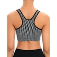 thumbnail image 6 of FUTATA Women's Front Zipper Sports Bras High Impact Support Padded Racerback Yoga Running Gym Workout Bras Tops,Size S-2XL, 6 of 6