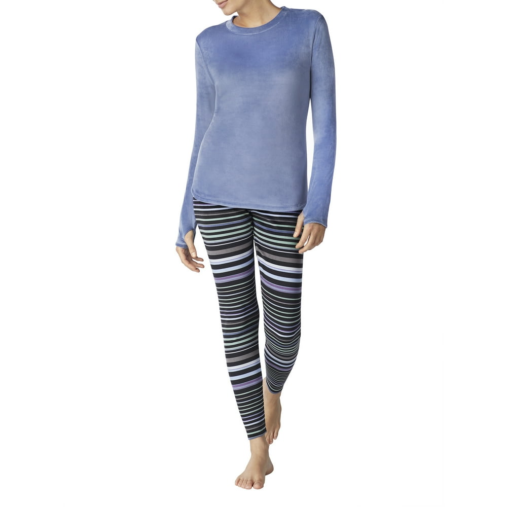 ClimateRight by Cuddl Duds ClimateRight Women's Stretch Luxe Velour 2