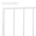 thumbnail image 6 of Modway Tatum Full Metal Headboard in White, 6 of 8