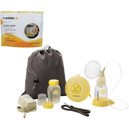 Medela - Swing Breastpump w/Quick Clean MicroSteam Bags Bundle