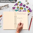 thumbnail image 4 of FORMRS 1-Subject Spiral Notebook 8" x 5" College Ruled 60 Refillable Sheet A5 Hard Cover, 2 Pack, Purple Retro Pattern, 4 of 7