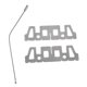 thumbnail image 1 of Soporte cruzado para estufa de alcohol, estante de soporte cruzado para olla de almacenamiento seguro de acero inoxidable si Cola Soporte de estufa de alcohol, 1 of 8