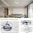 thumbnail image 4 of Lámpara de techo LED Rewera, lámpara de techo en forma de onda, luz blanca neutra 4000K, LED integrado 18W 1600Lm, lámpara de araña moderna para restaurante, sala de estar, dormitorio, 220V IP20, 4 of 5