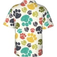 thumbnail image 2 of Drums Artistic Mens Hawaiian Shirt Short Sleeve Casual Button Up Tropical Summer Beach Shirt, 2 of 9