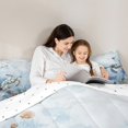thumbnail image 4 of jejeloiu Cartoon Turtle Bedding Comforter Set 7pcs,Watercolor Sealife Coral Queen Bedding Sets,Ocean Sea Shell Queen Sheet Sets For Girls,Lightweight Bedroom Decoration Reversible, 4 of 8