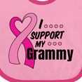 thumbnail image 4 of Inktastic Breast Cancer Awareness I Support My Grammy with Pink Ribbon Boys or Girls Baby Bib, 4 of 4