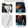 thumbnail image 4 of luoweisi Men's Beach Shorts Quick Dry Swim Trunks with Mesh Lining Cartoon Cow 2XL, 4 of 5