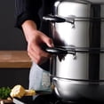 thumbnail image 6 of Multi Layer Steamer Steaming Pot Thickened Stainless Steel Construction Cookware, 6 of 17