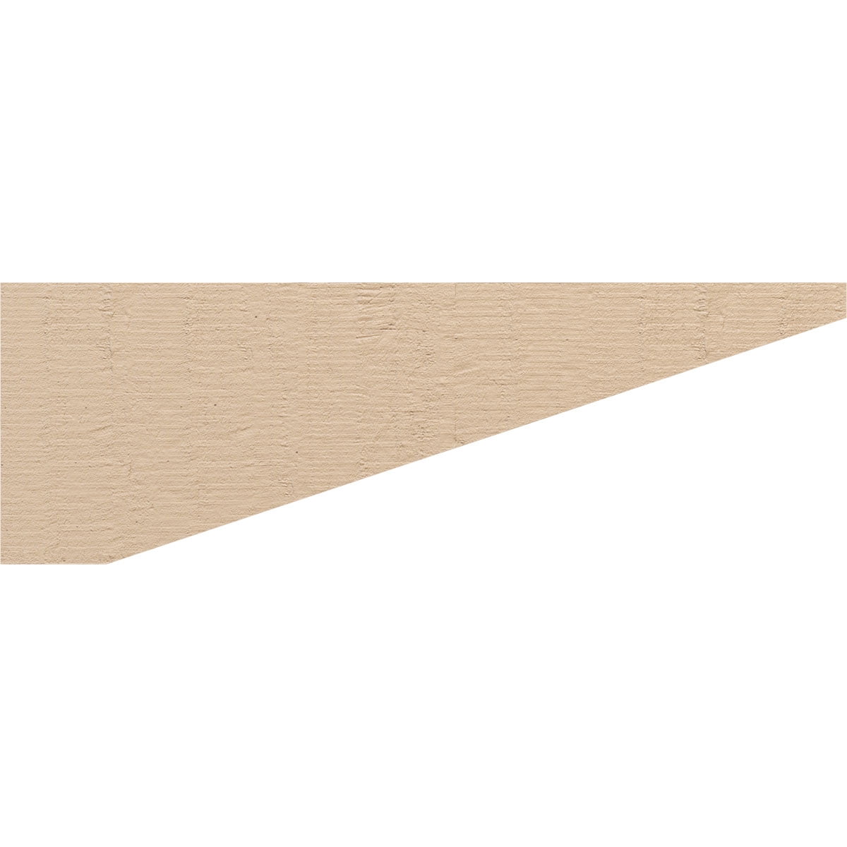 4"W x 24"D x 8"H Thin Concord Rough Cedar Woodgrain TimberThane Corbel, Primed Tan