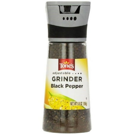 Tone's Black Pepper Grinder, 5.5 Oz