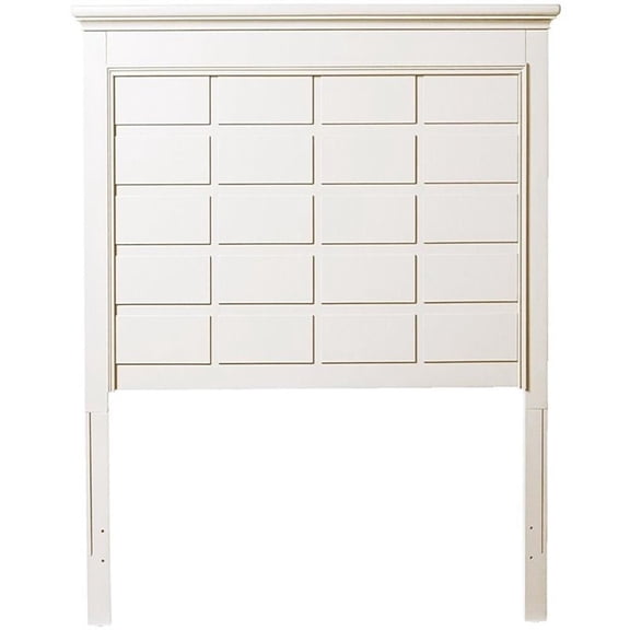 My Home Furnishings Bailey Twin Panel Headboard in Bright White